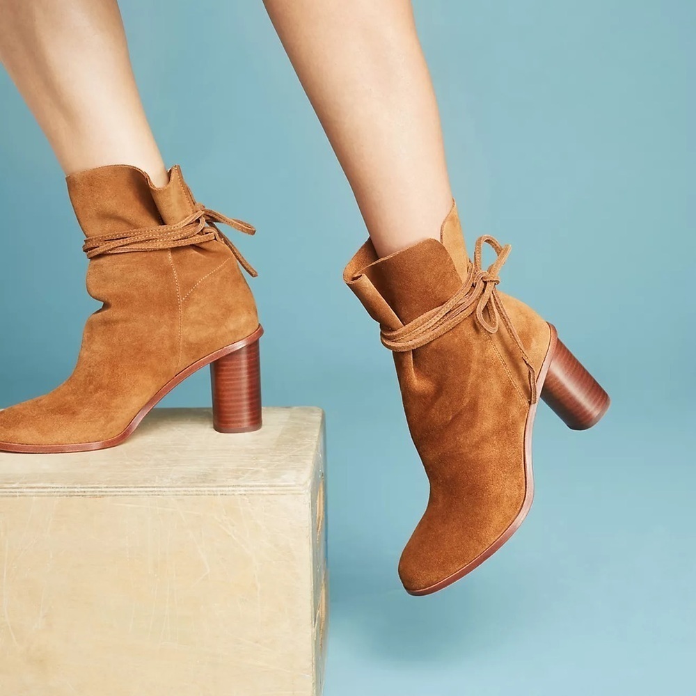 Pour La Victoire Anthropologie Irona Leather Suede Boots